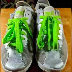 Everlast Sport  Women's Silver Neon Green Layne2 Athletic Shoes Sneakers Size 7